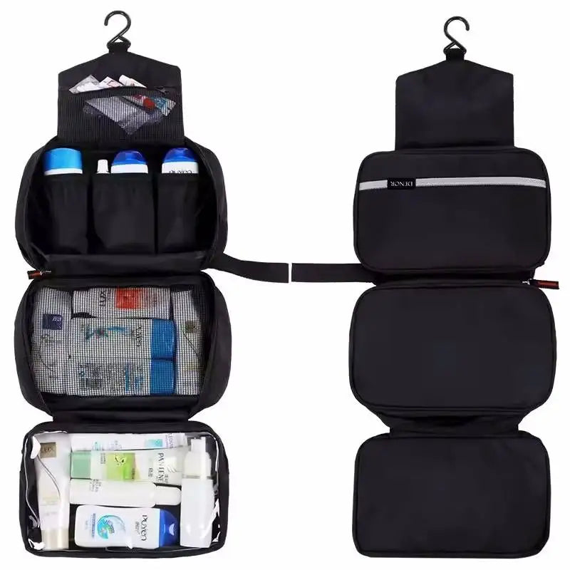 Hanging Men's Toiletry Bag Large Waterproof Cosmetic Bags Travel Organizer Lady Toiletries Makeup Toilet Foldable Bathroom Kit