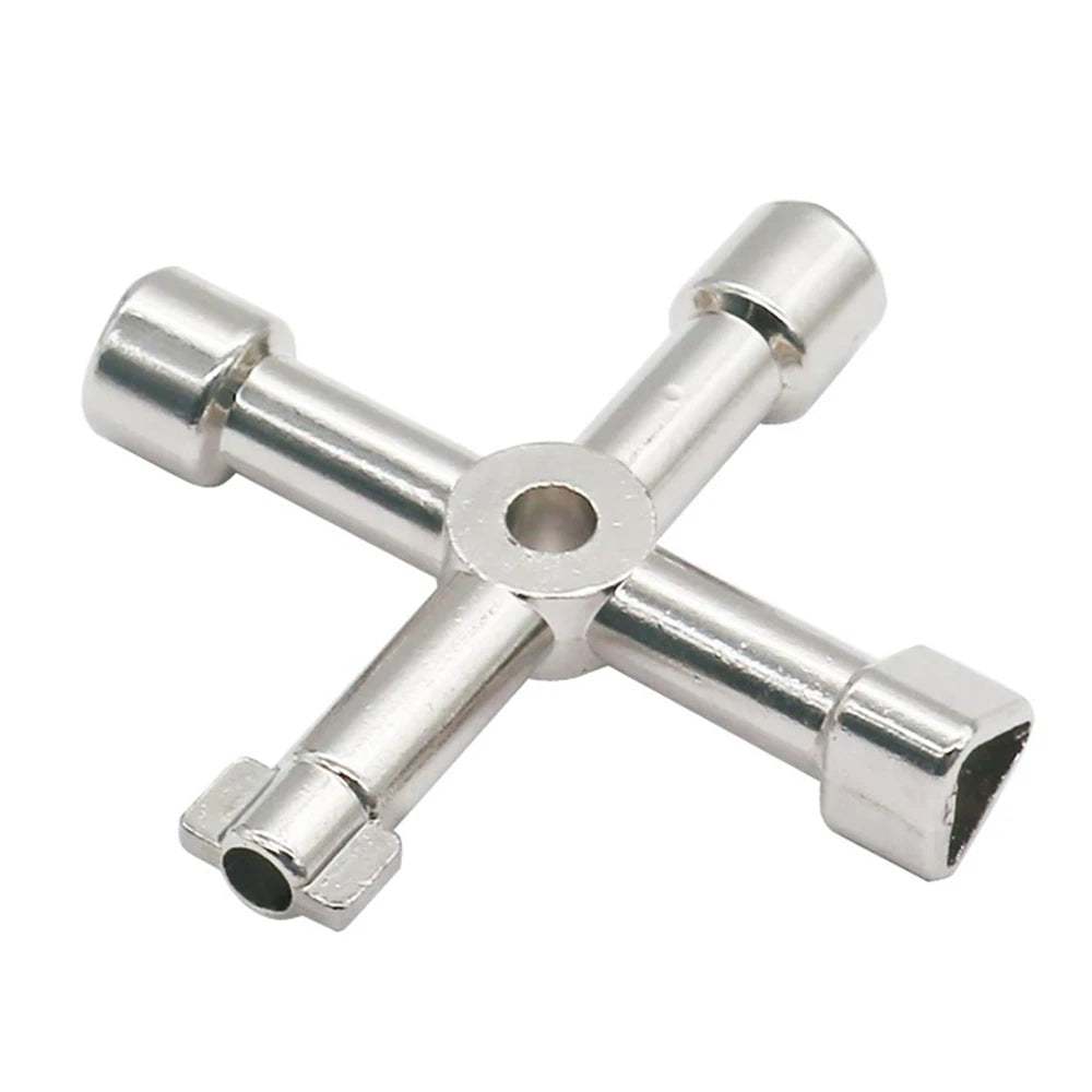 Multifunction 4 Ways Universal Triangle Wrench Key Plumber Keys Triangle For Gas Electric Meter Cabinets Bleed Radiators Tools