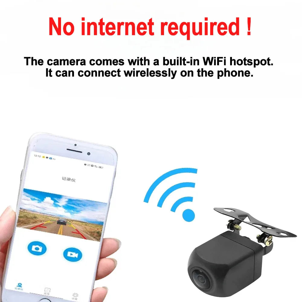 Car Wifi5 Camera Wireless Car Rear View Reverse Backup Camera Front view Camera USB Power Supply 5V  Wireless Reversing Camera