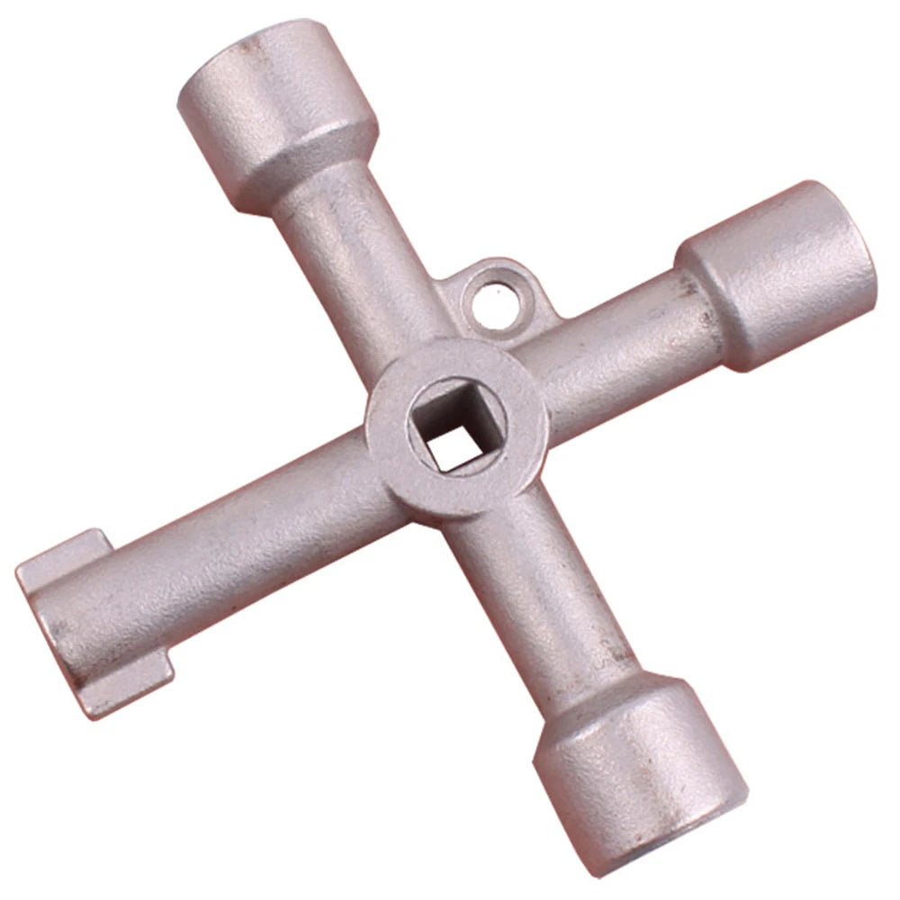 Multifunction 4 Ways Universal Triangle Wrench Key Plumber Keys Triangle For Gas Electric Meter Cabinets Bleed Radiators Tools