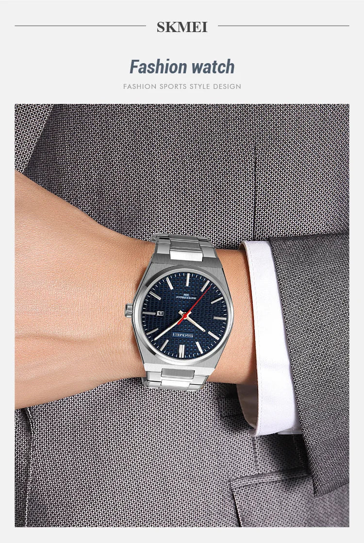 SKMEI 9396 New Casual Simple Quartz Watch Men's Watch Luxury Business Waterproof Calendar Night Light Watch relógios masculino