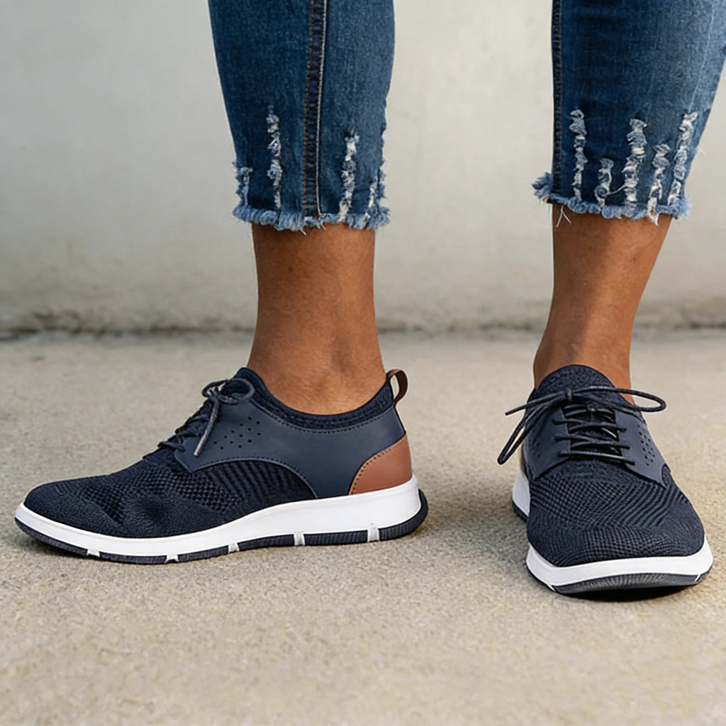 Men's Slip-On Breathable Knit Sneakers  Lightweight Athletic Training Shoes  Non-Slip Casual Walking Shoes for Gym & Daily Wear