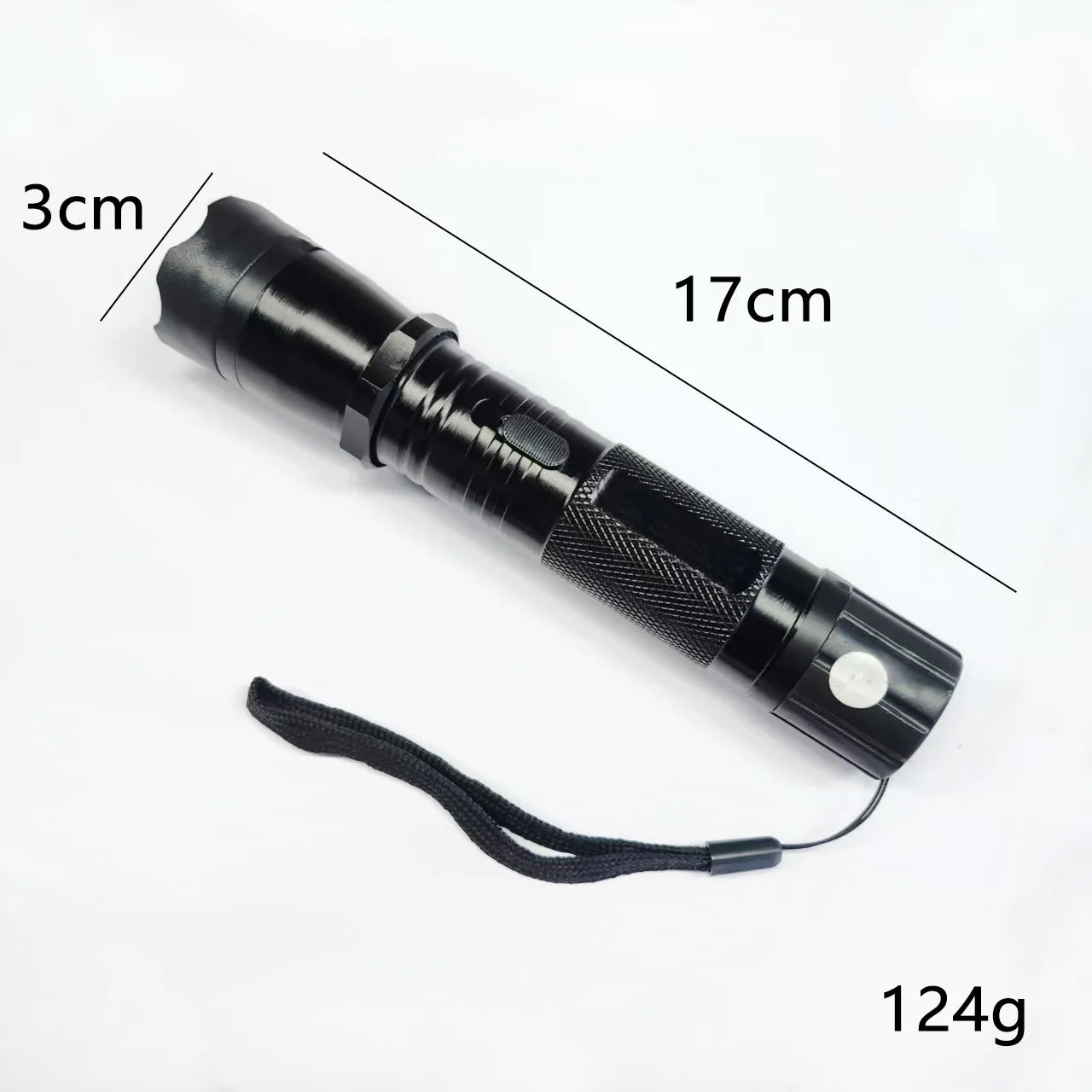 Rechargeable 1101 LED Flashlight  Ultra  Powerful Portable Lamp for Camping Hiking & Self - Defense
