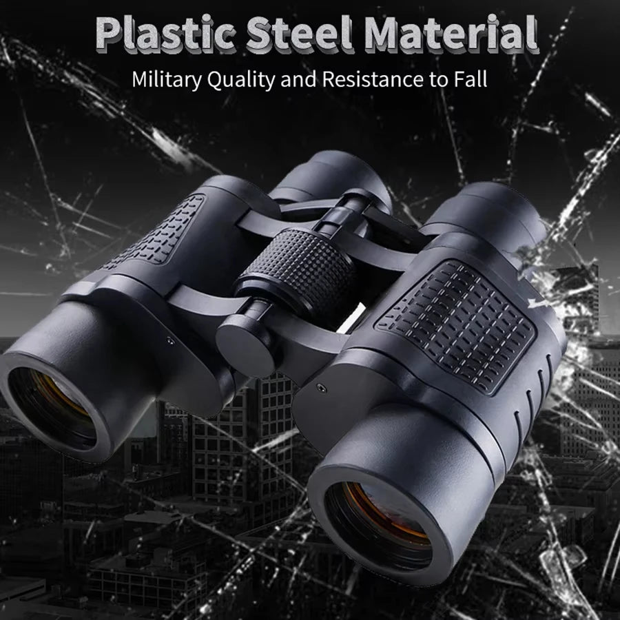 HD Portable Binoculars Professional 80X80 High Magnification Binoculars for Hunting Outdoor Camping Hiking Trips Lightweight