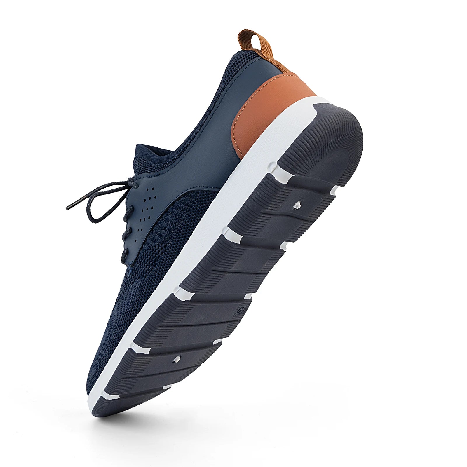 Men's Slip-On Breathable Knit Sneakers  Lightweight Athletic Training Shoes  Non-Slip Casual Walking Shoes for Gym & Daily Wear
