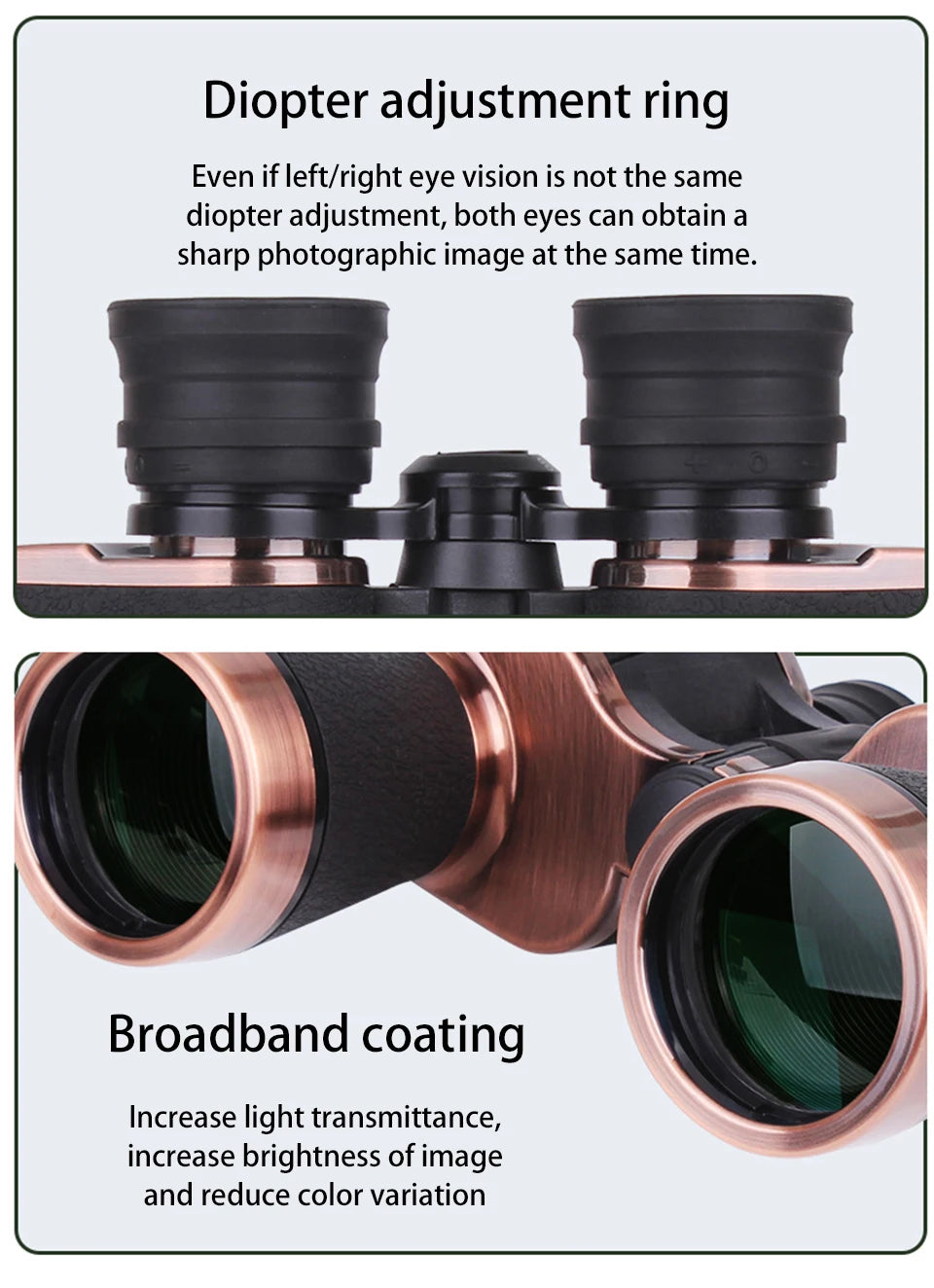 HD Binoculars 20x50 for Adults Waterproof Professional Binoculars Large View Telescope With Clear Low Light Vision Outdoor Sport