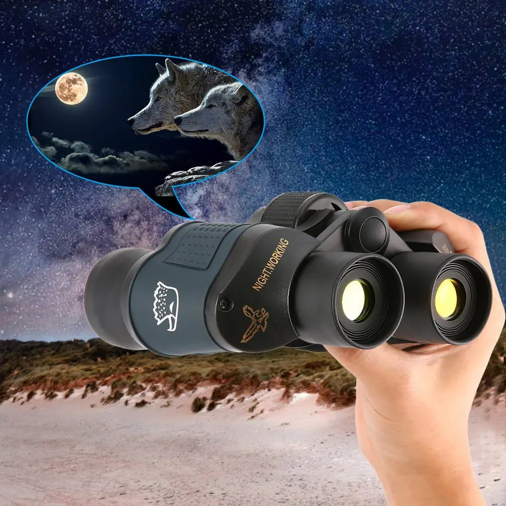 HD 60x60 Binoculars Telescope Outdoor Hunting Night Vision 3000M HD Hiking Travel Military Professional Sports Telescope Hot