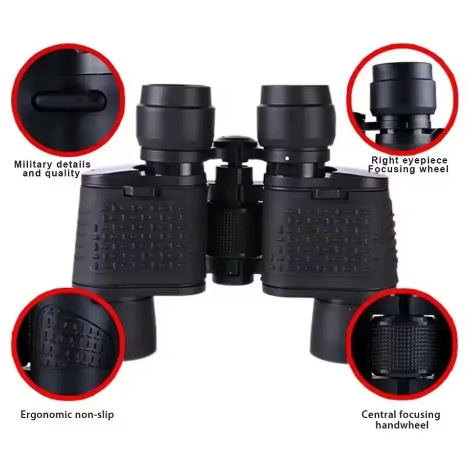 Professional Binoculars HD Portable Eyepieces 90X90 Long Distance Binoculars for Hunting Outdoor Camping Trips BAK4 Optics