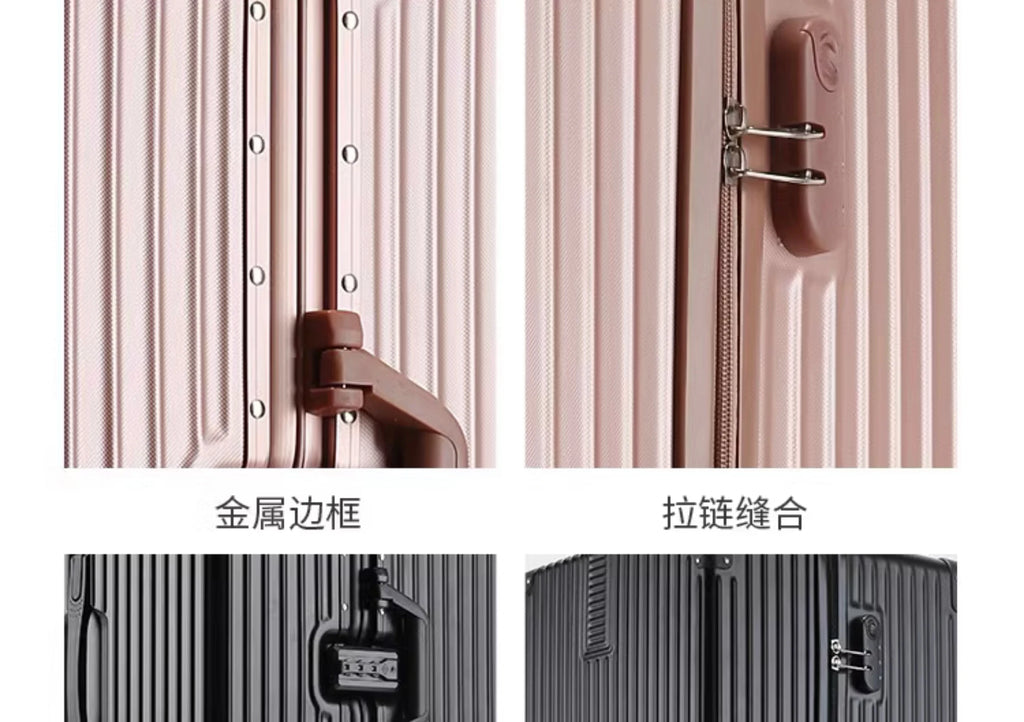 Extra Large 60/100 inch Unisex Luggage Thickened Travel Suitcase with Large Capacity TSA Lock Trolley Case Zipper Aluminum Frame