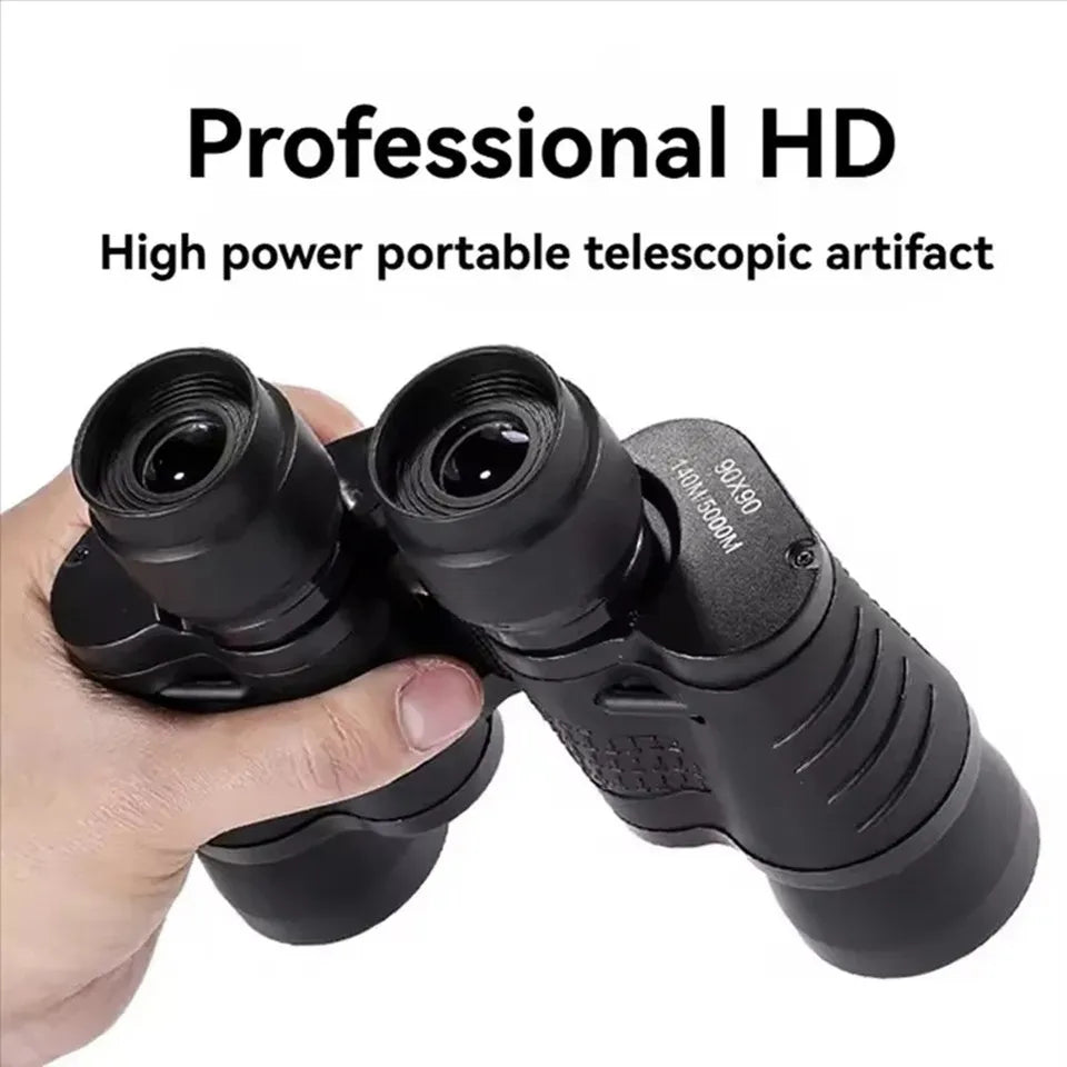Professional Binoculars HD Portable Eyepieces 90X90 Long Distance Binoculars for Hunting Outdoor Camping Trips BAK4 Optics