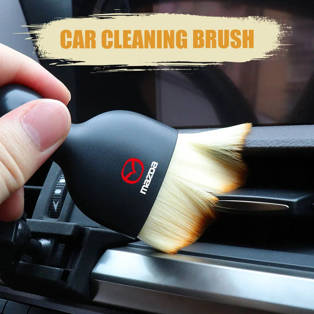Car Interior Cleaning Brush Center Console Grille Cleaner Tool Air Outlet Dust Brush For Mazda MS 3 CX-8 Axela Atenza Demio CX-5