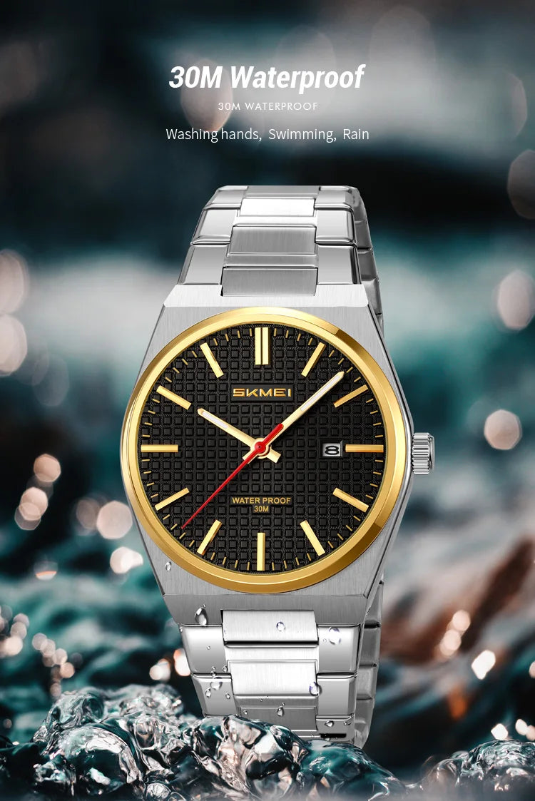 SKMEI 9396 New Casual Simple Quartz Watch Men's Watch Luxury Business Waterproof Calendar Night Light Watch relógios masculino